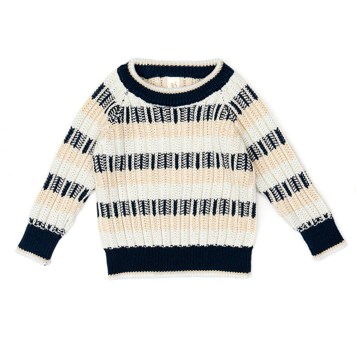 NF007/016-Mason Sweater/Legging SET-Navy/oatmeal/light blue