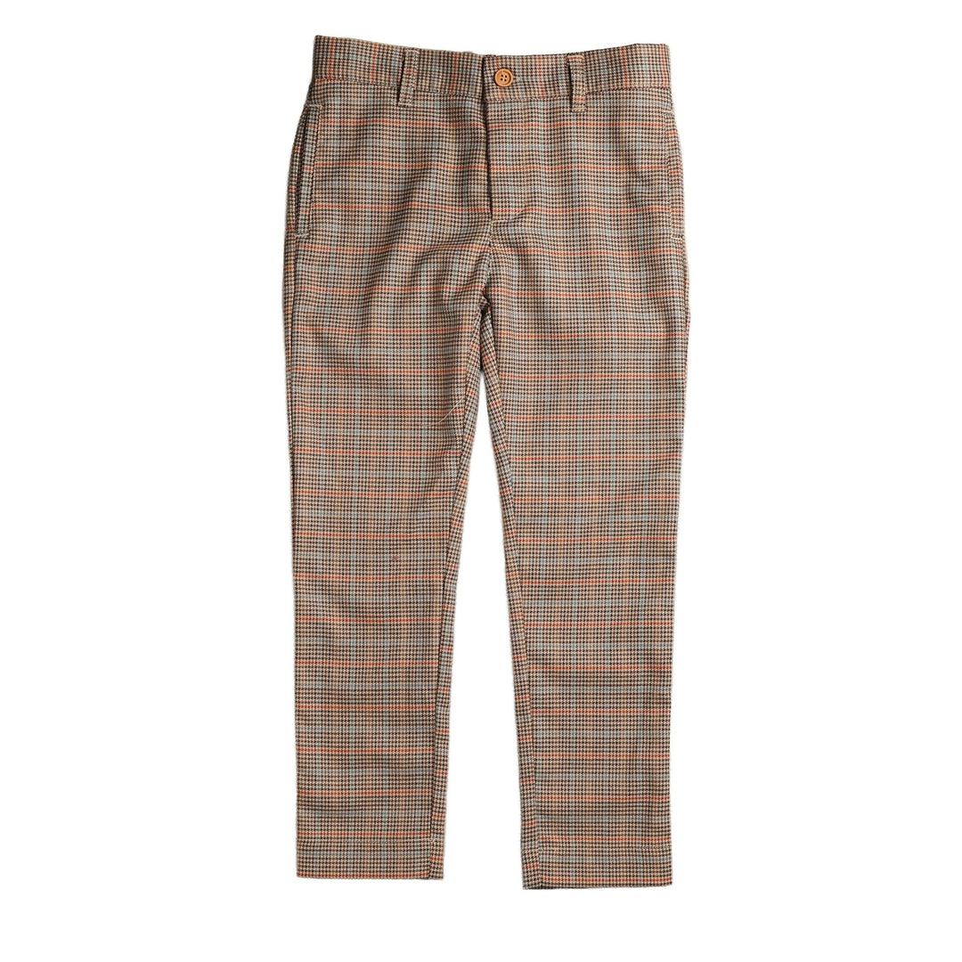 NTR651 GINGHAM PANTS - BLUE