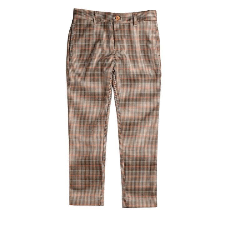 NTR651 GINGHAM PANTS - BLUE