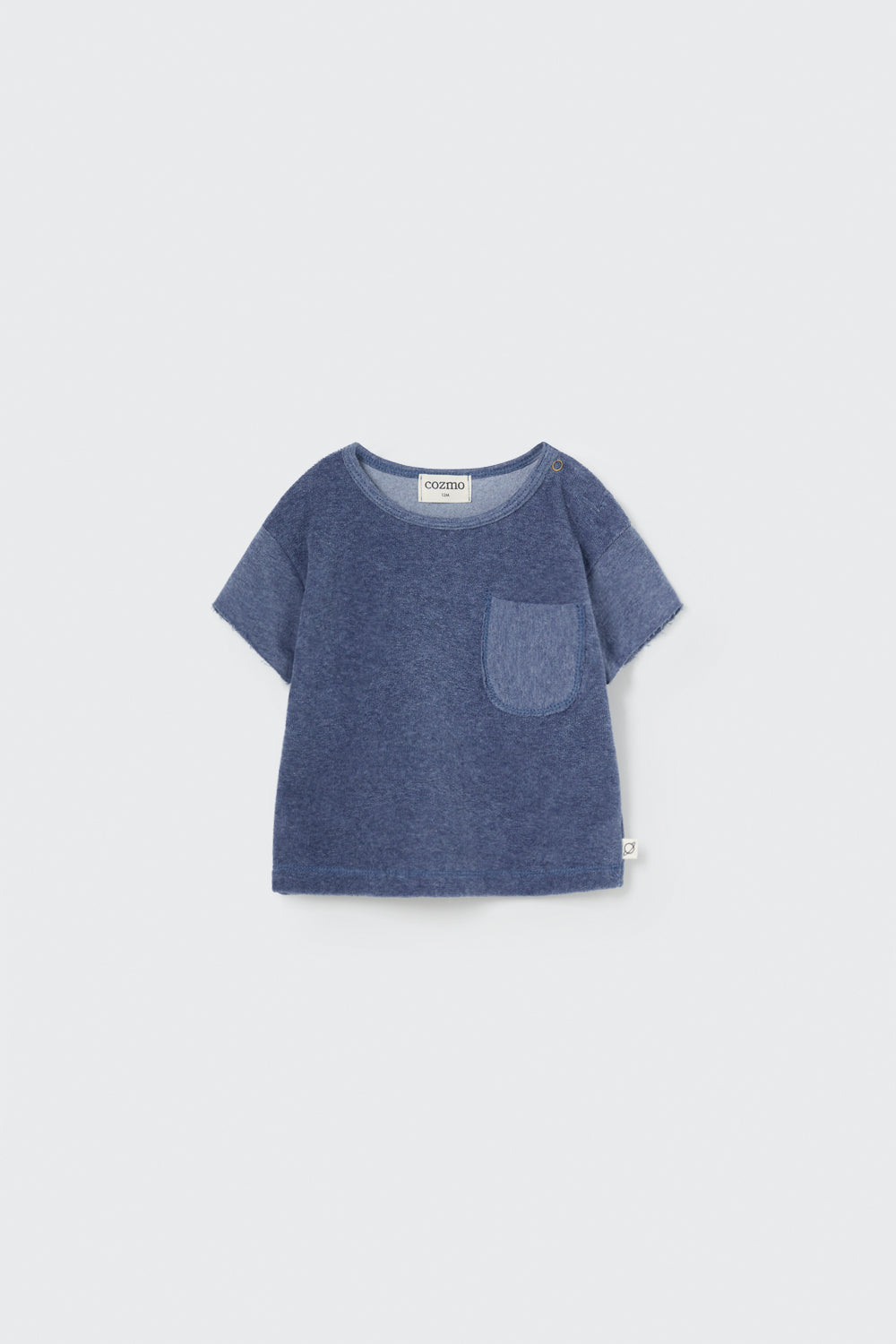 NUC281S5-ORGANIC TOWELING BABY T-SHIRT-blue melange