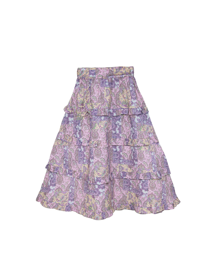 23FS-FRILLY SKIRT LONG SKIRT-DREAM WEAVER