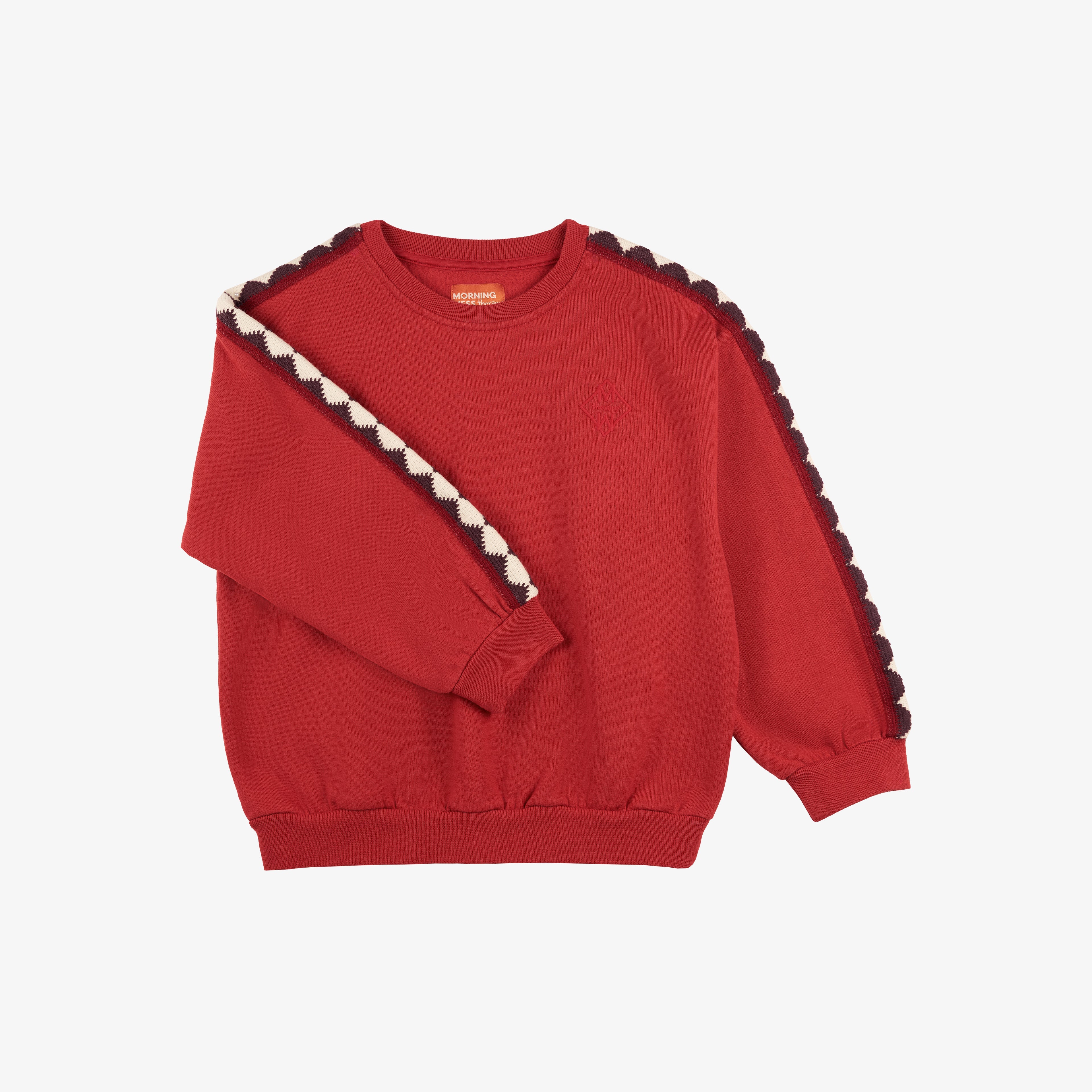 MMT NICO DEEP RED NICO SWEATSHIRT OCERSIZE BALLOON FIT – whoopikids