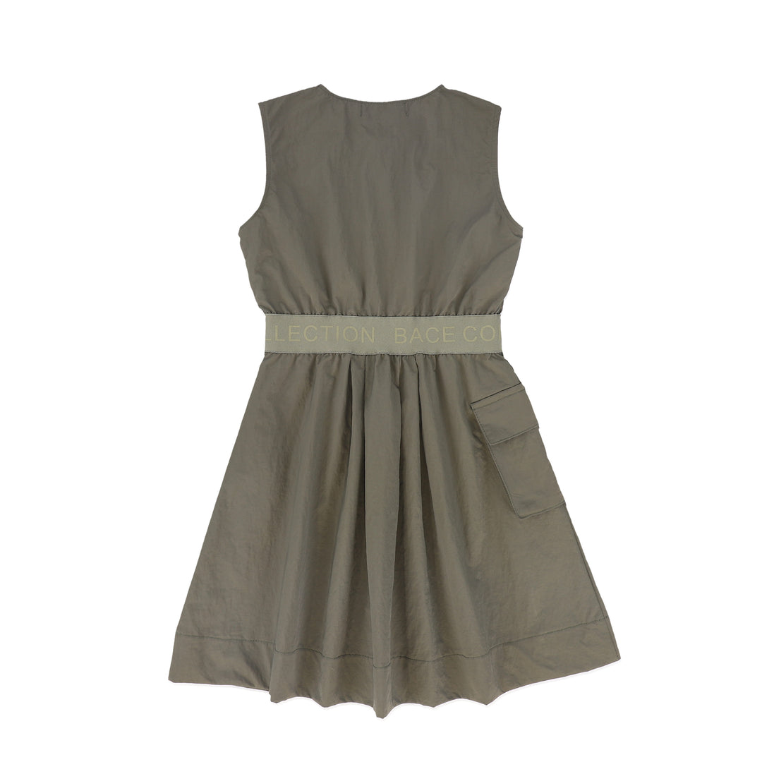 C-22683-Zipper Cargo Jumper -Olive