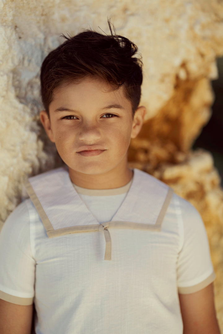 ELITE SAILOR COLLAR SHIRT-DESERT