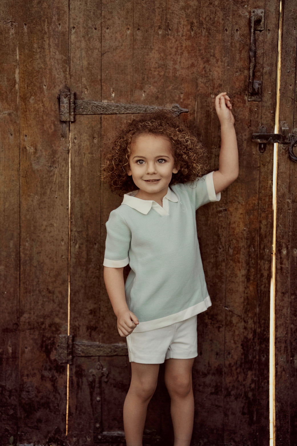 JUSTICE CROCHET KNIT SET-MINT