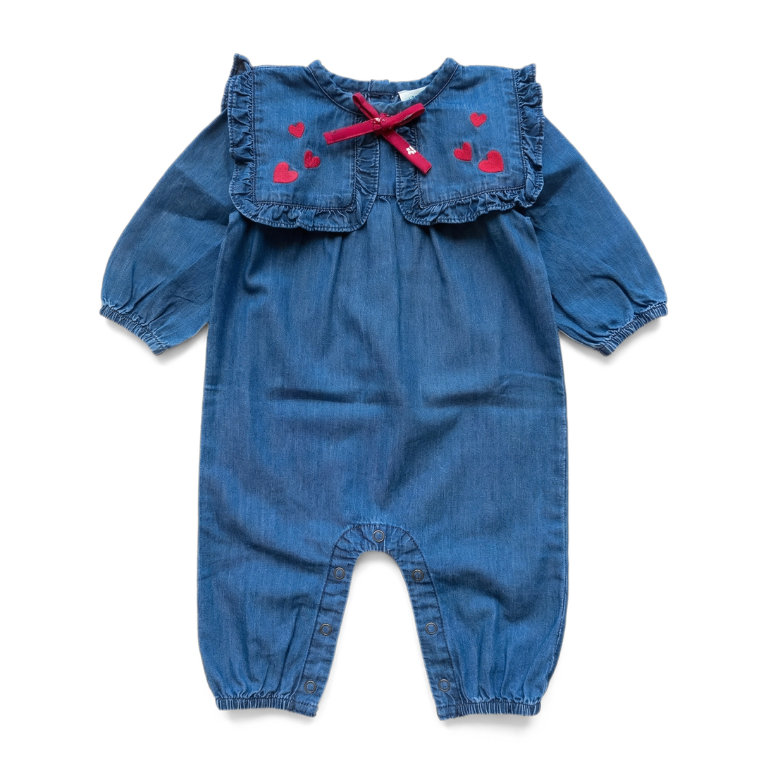 W266009 OVERALL CELICIANE CHAMBRAY - BLUE