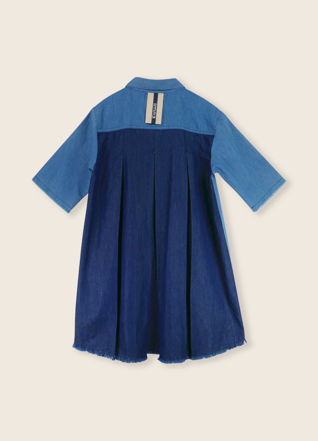 3LS25_1056-SHIRT DRESS-Light Blue/Dark Blue/Chambray