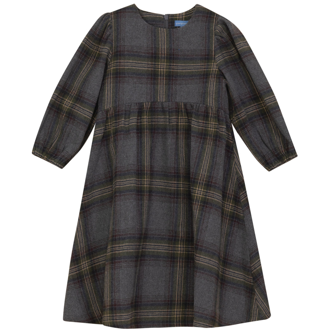 P6222-PLAID DRESS-GREY