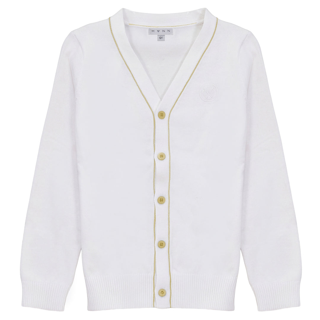 PAGE PIPING DETAIL CARDIGAN-MOSS