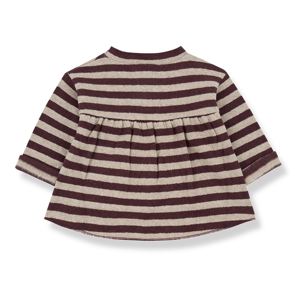 PETRA-girly sweater-melanzana