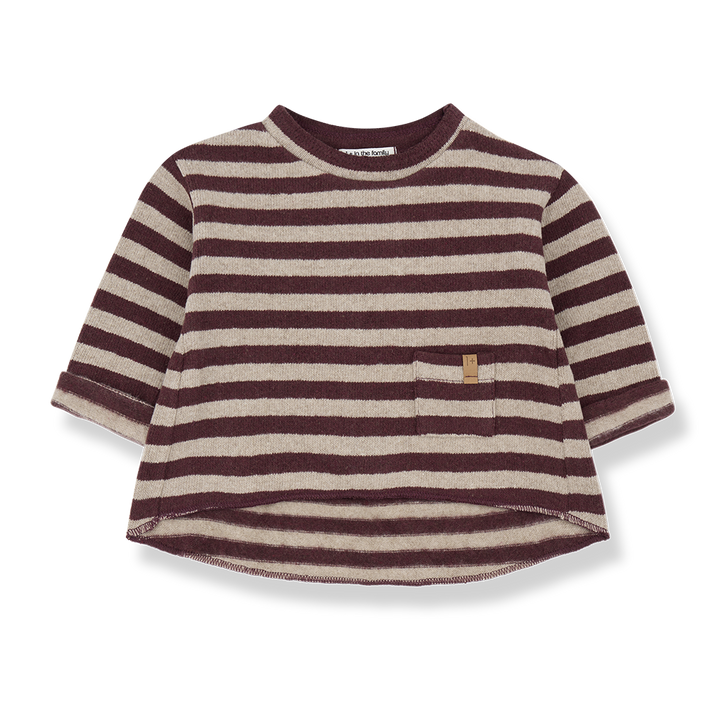 PETRA-girly sweater-melanzana