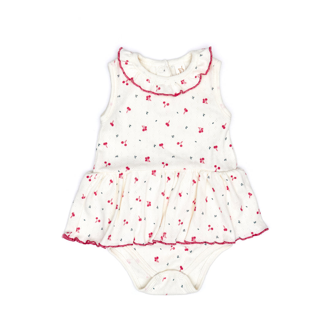 PK004-RAFA ROMPER-Natural Little Cherries