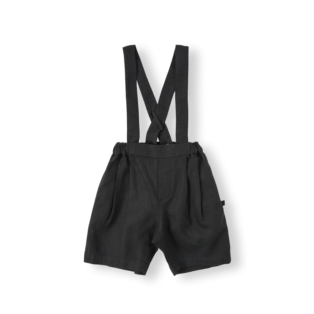 BNB26SHP04 SUSPENDER LINEN HALF PANTS - DARK NAVY