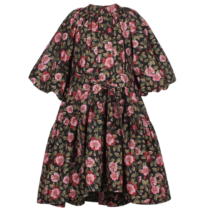 Periwinkle Dress-Red Liberty Flower