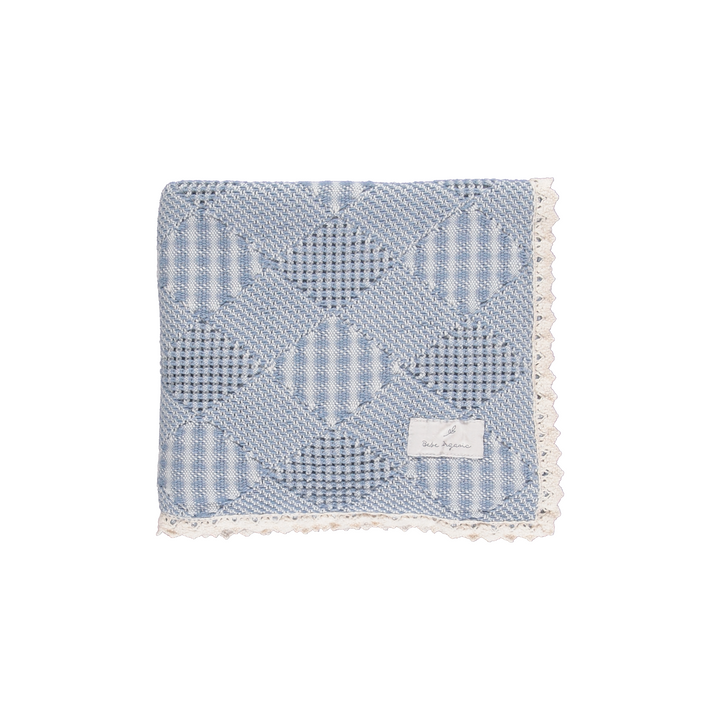 Plaid Blanket - Blue Plaid Patchwork