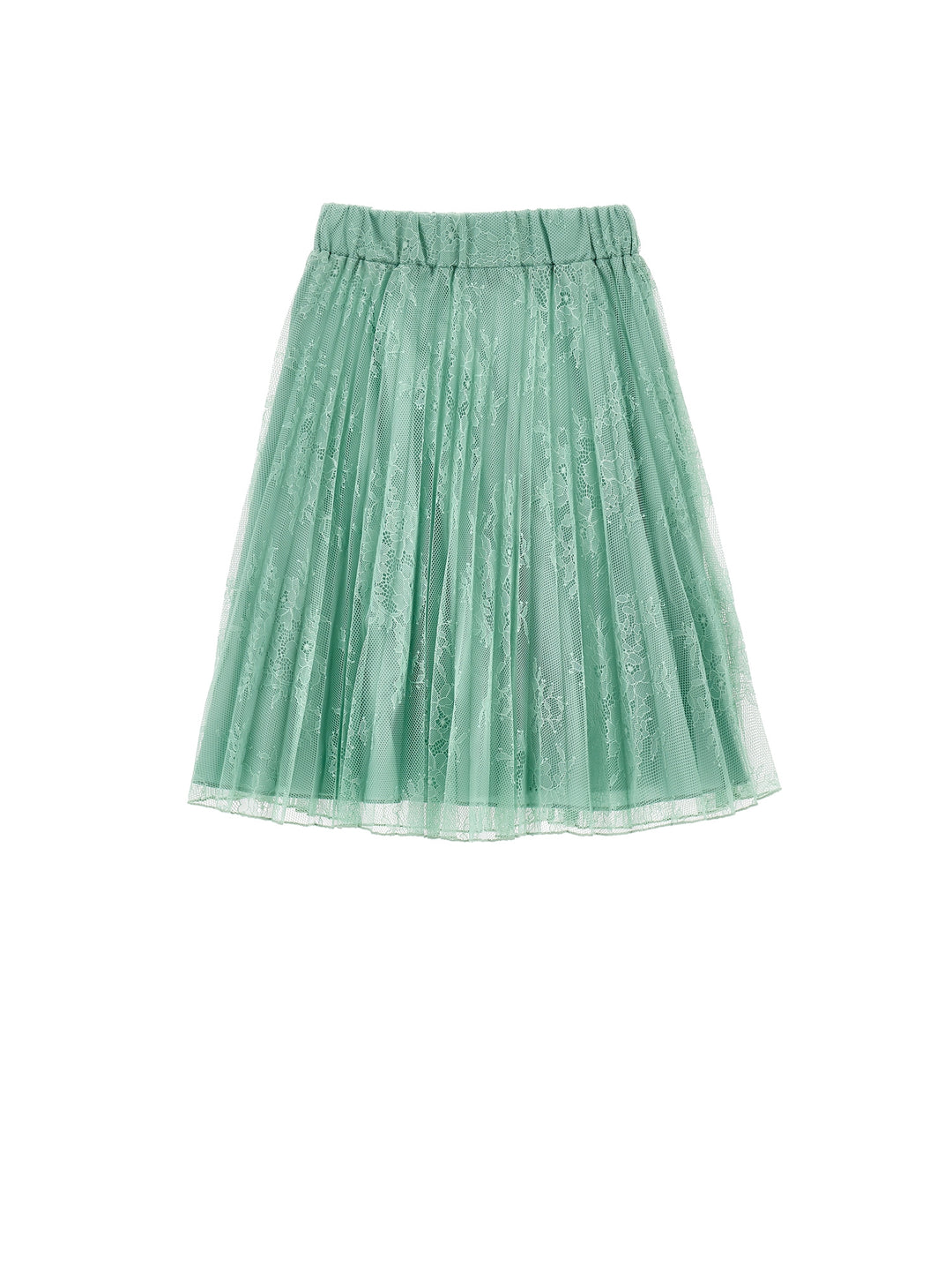 PLEATED LACE SKIRT 0021 GREEN