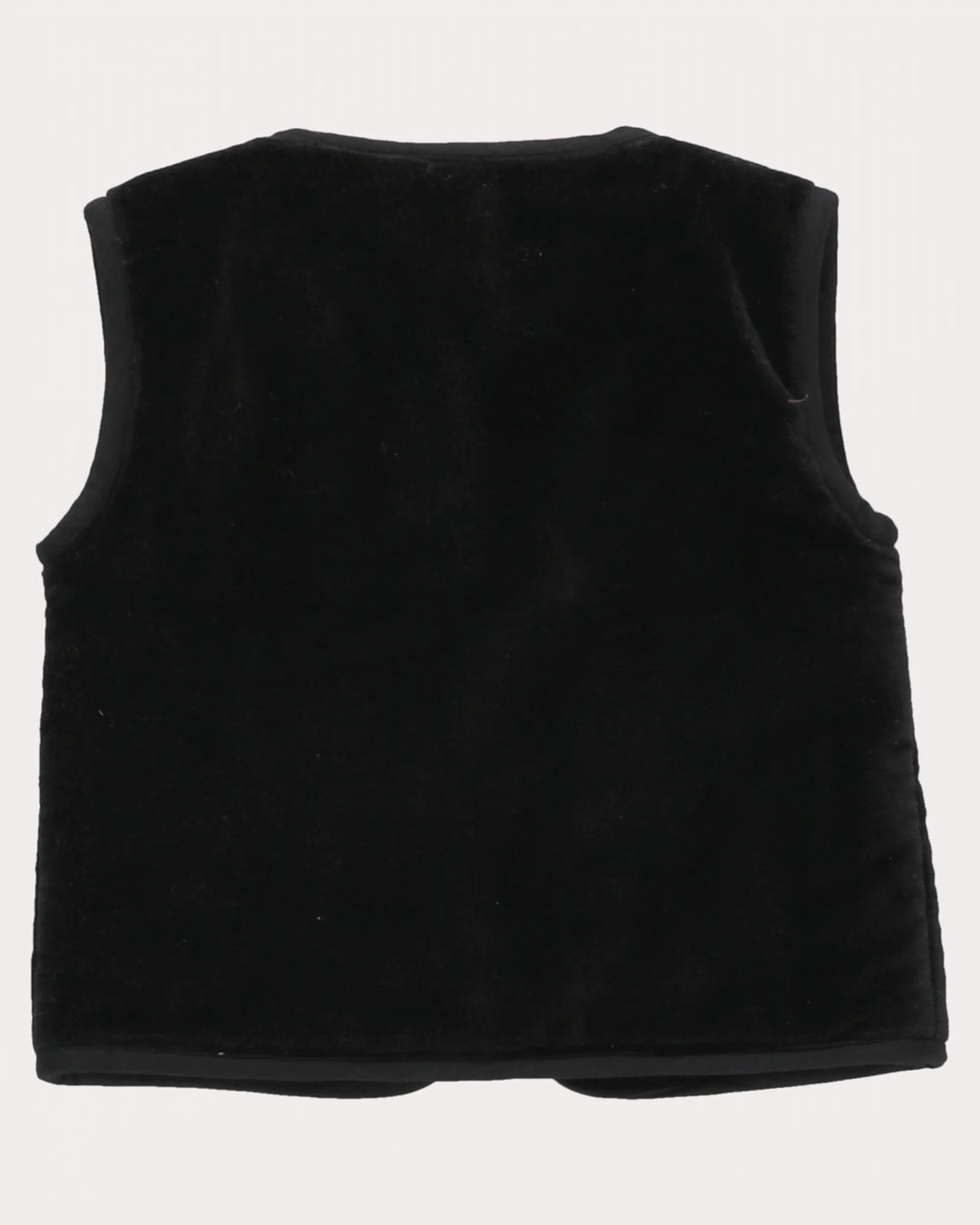 FM-FW26-00060 MILLY BABY QUILTED GILET/BLOOMER - VELVET VELOUR BLACK