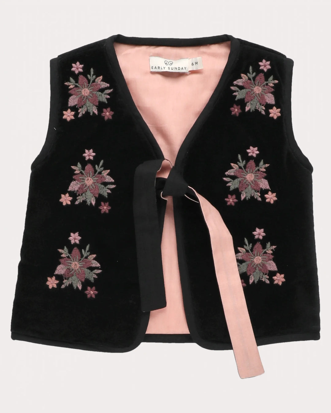 FM-FW26-00060 MILLY BABY QUILTED GILET/BLOOMER - VELVET VELOUR BLACK