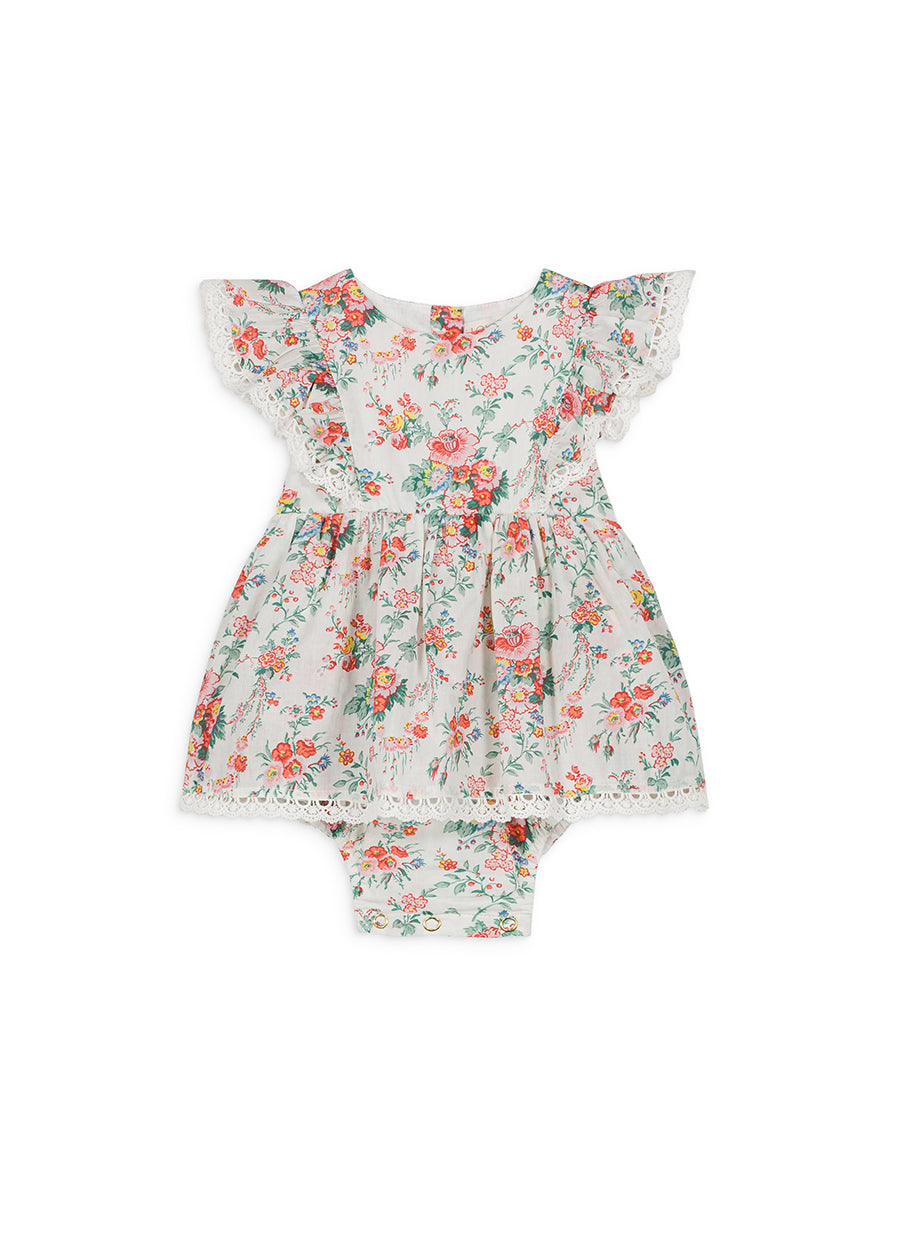 ROMPERS LENA-Cream Rosa Festa