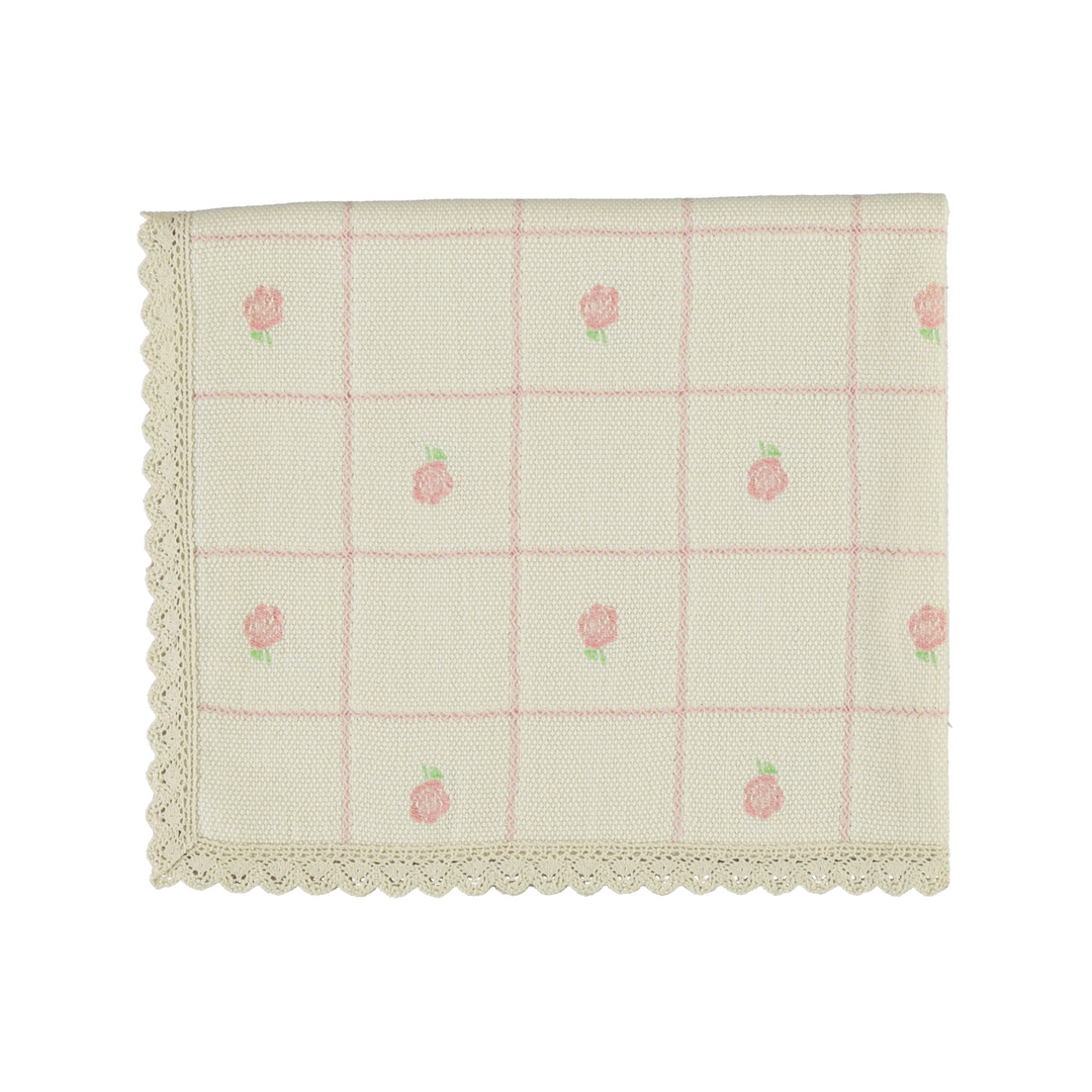 ROSIE JACQUARD BLANKET-Mauve Pink