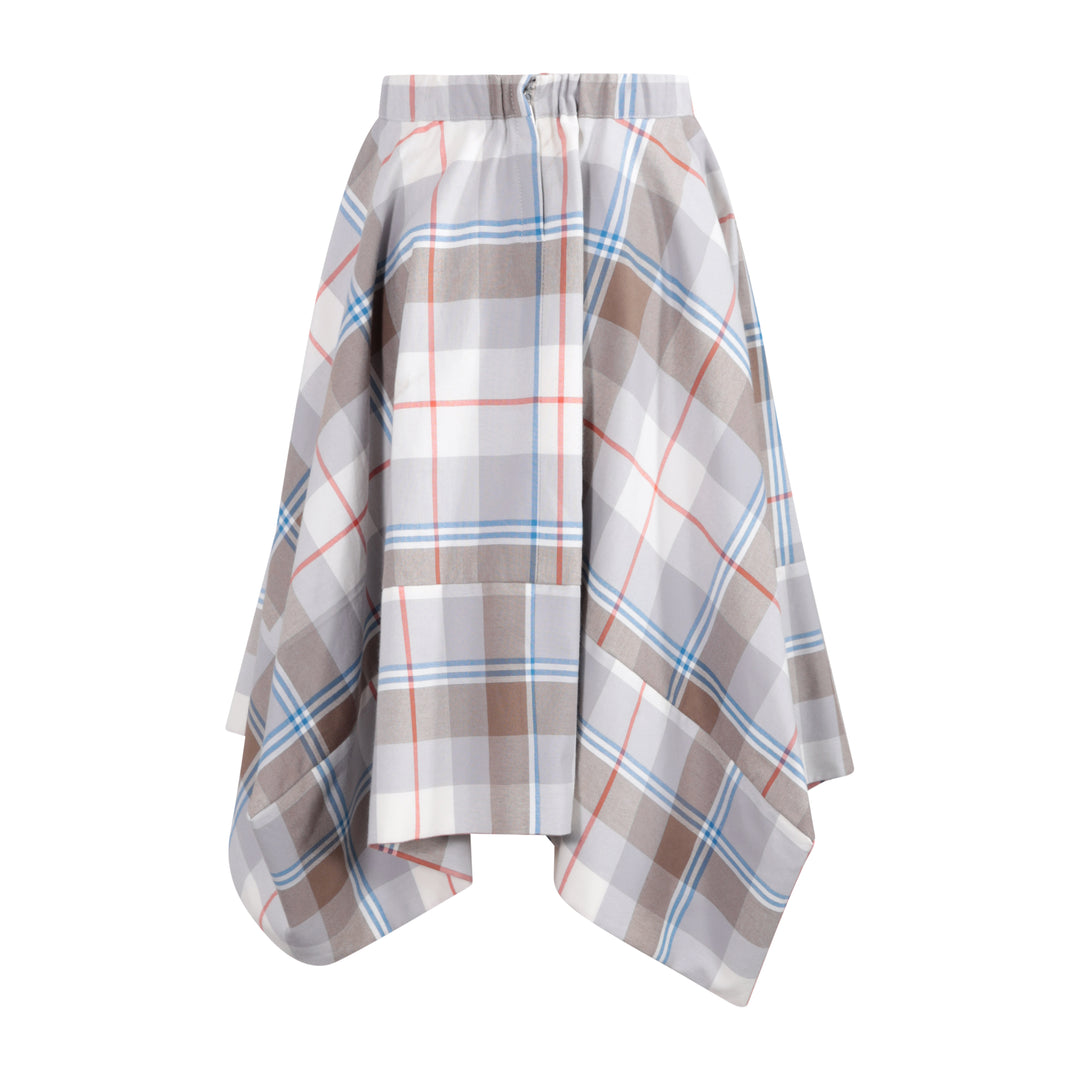 205A Geometric Skirt - Morgado check