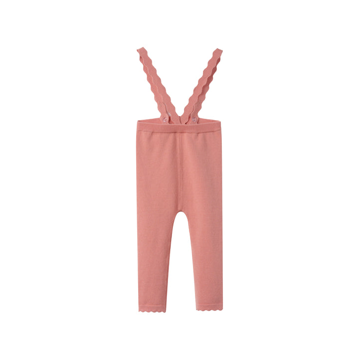 SUSPENDER LEGGING WITH SCALLOPED EDGING-SHERBET