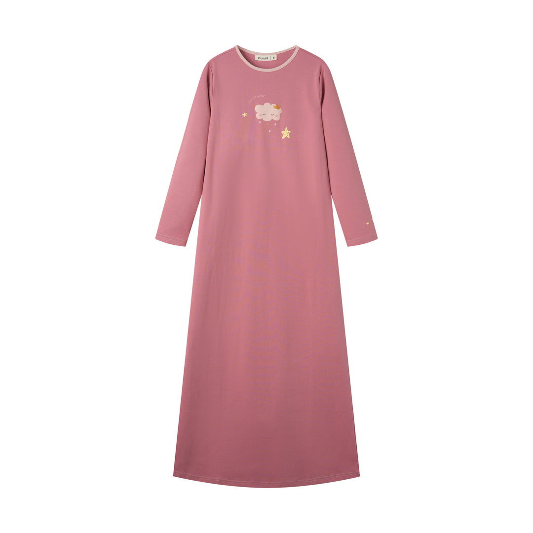 MIDNIGHT SKY NIGHTGOWN-PINK