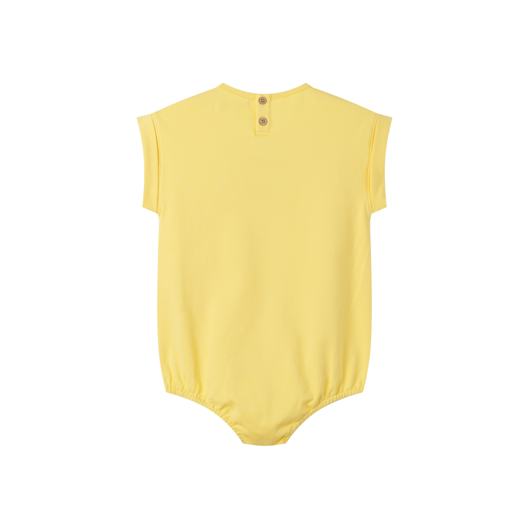 "P" EMBLEM ROMPER-YELLOW