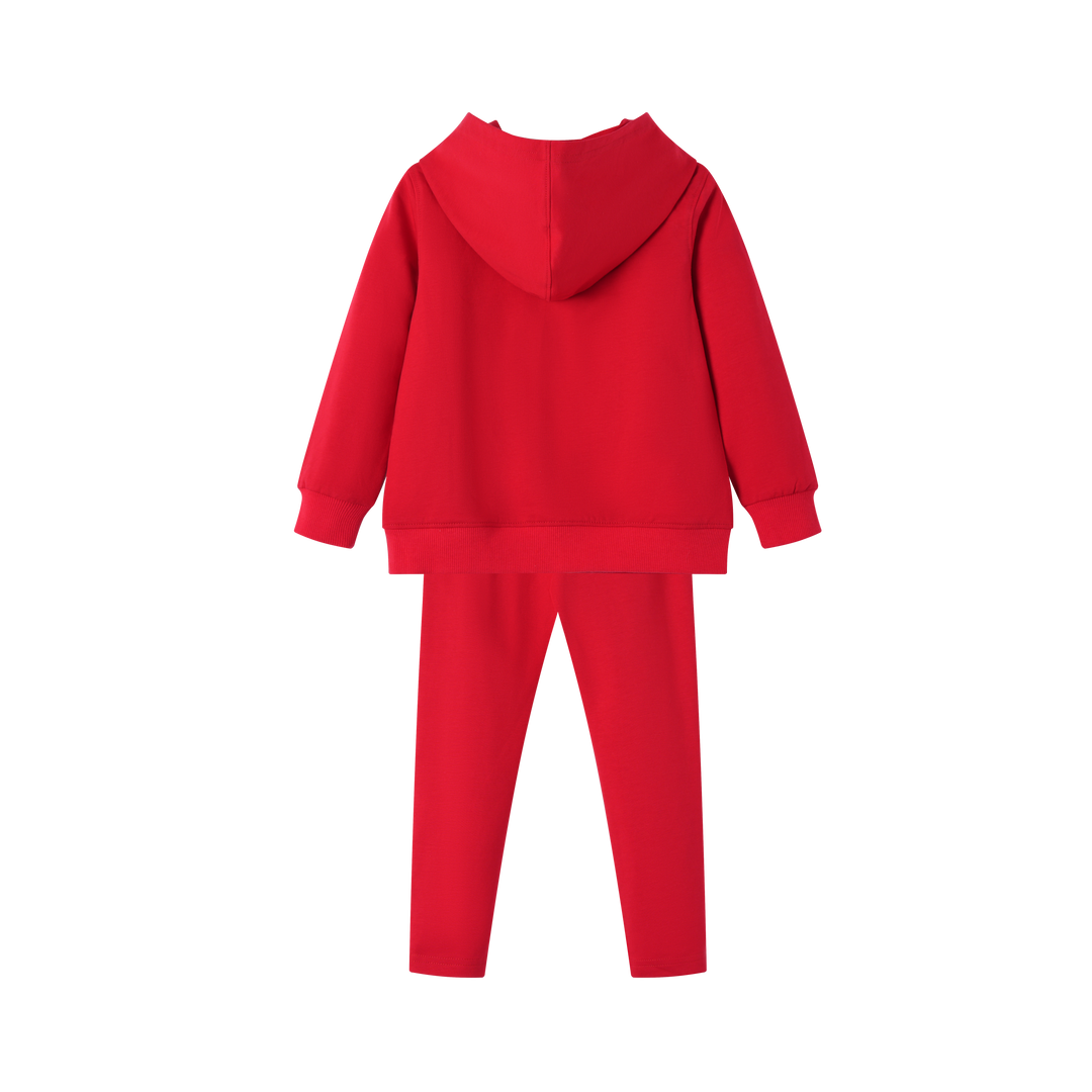 1223 HOODED SET-RED