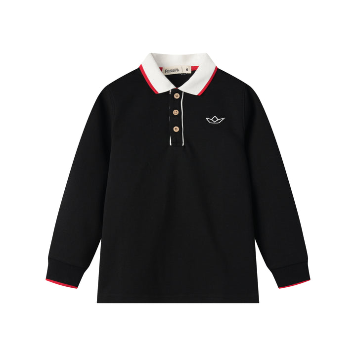 TIP END POLO-BLACK