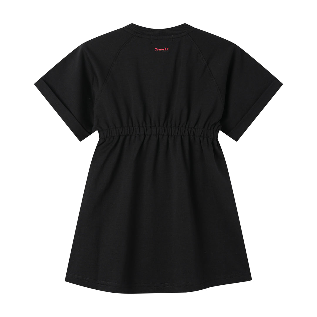 JADORE SWEAT DRESS-BLACK