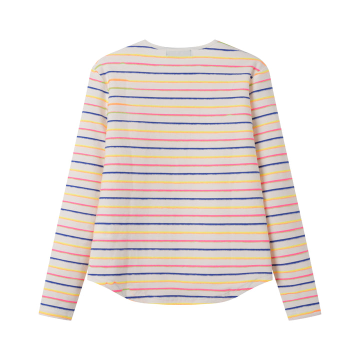 COLORFUL STRIPED TEEN SWEATSHIRT-MULTI STRIPED