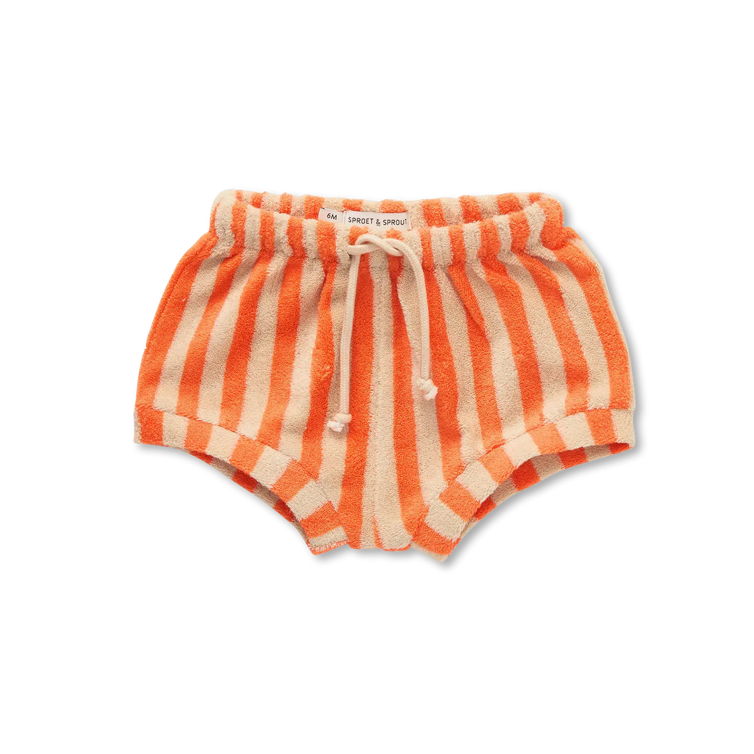 S26-2322 BABY LOOSE SHORTS STRIPES  - SESAME