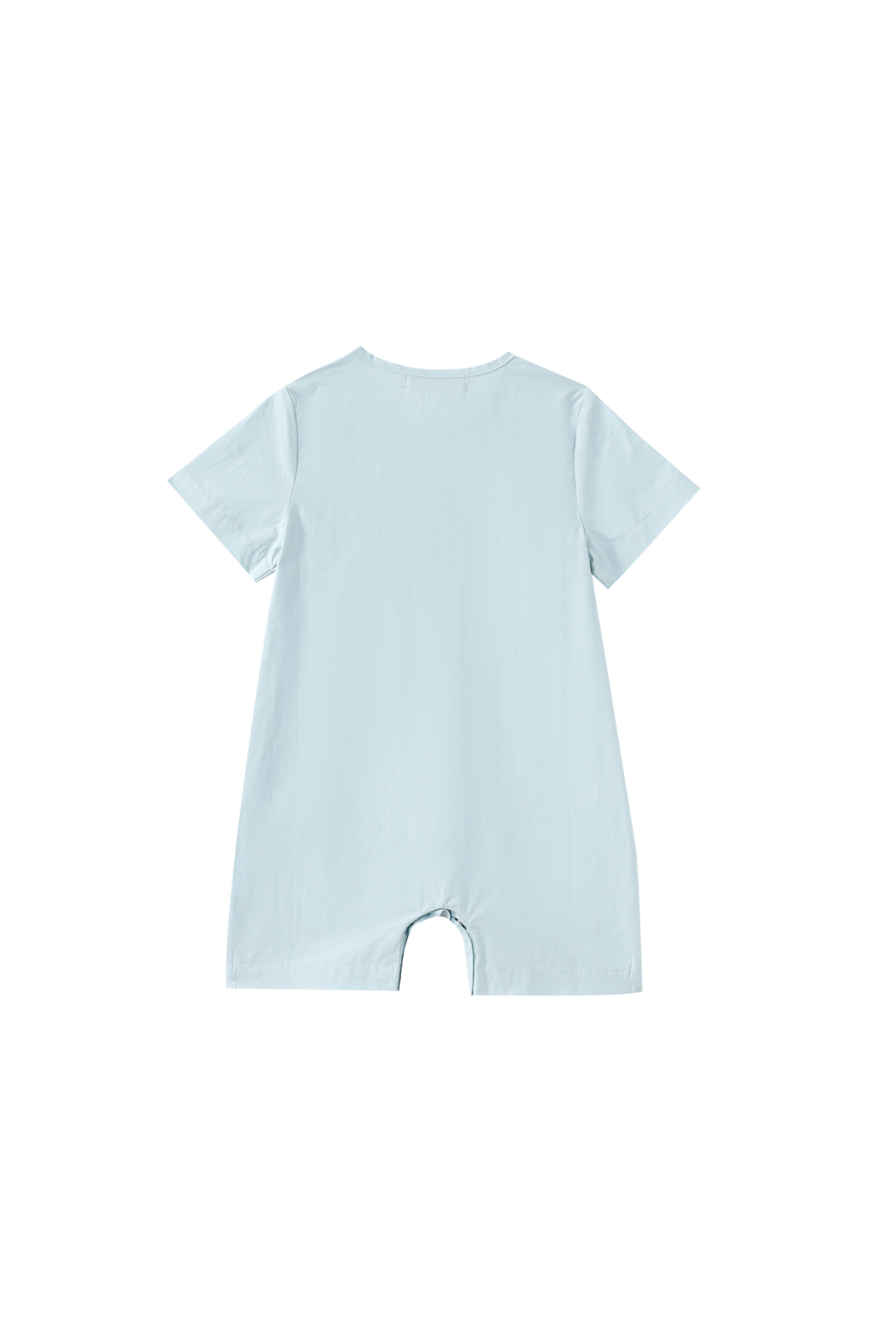 SIDE BUTTON ROMPER-BLUE