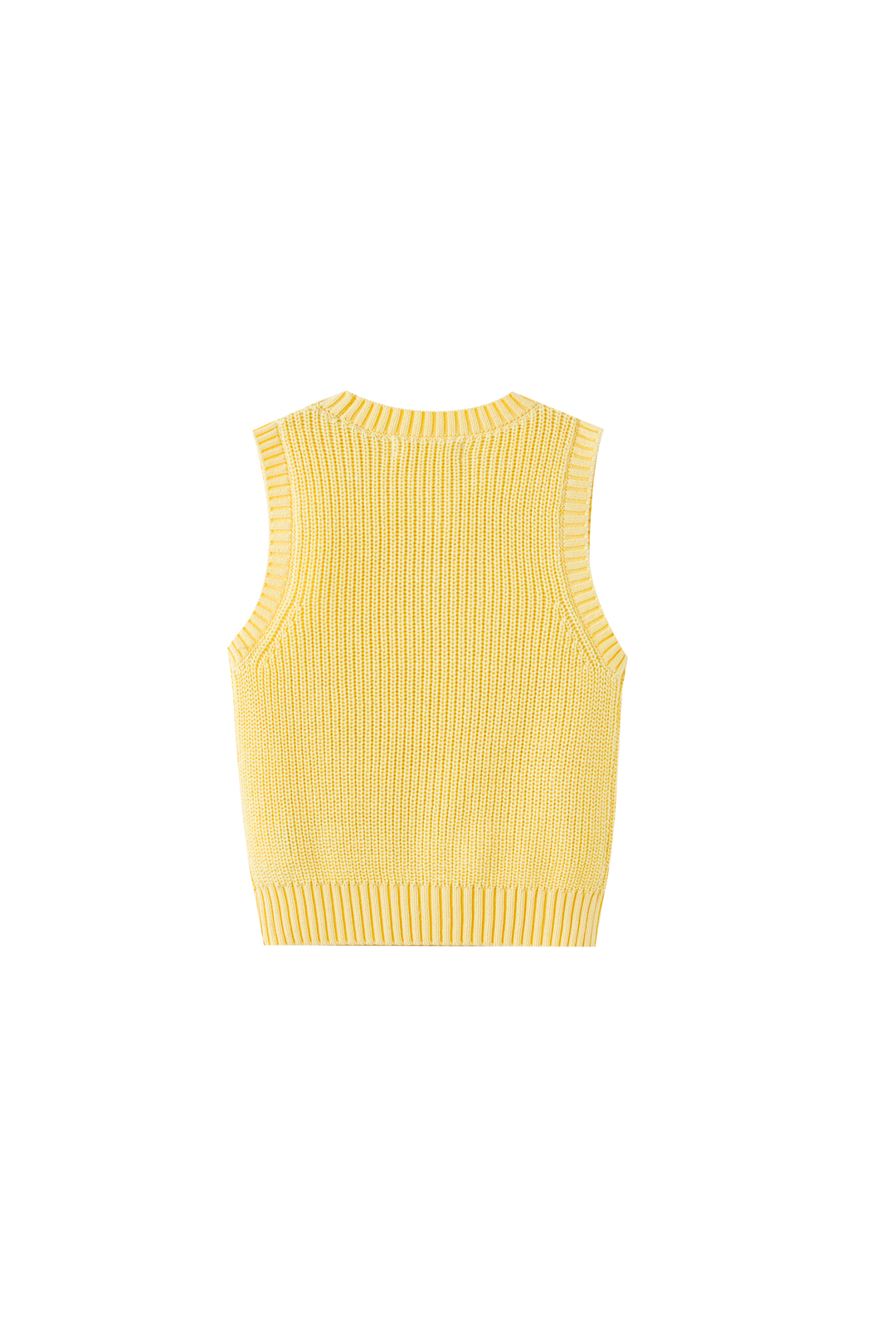 BOYS KNIT VEST-YELLOW