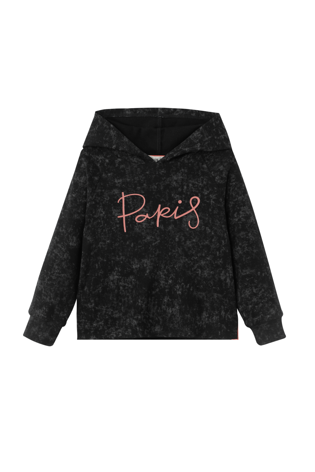 PARIS HEATHERED SWEAT SET-BLACK HEATHER