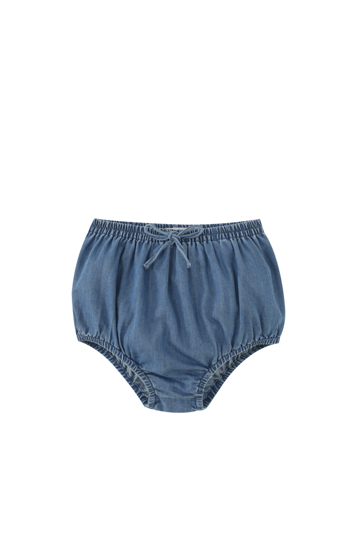 BLOOMER WITH BOW-DENIM
