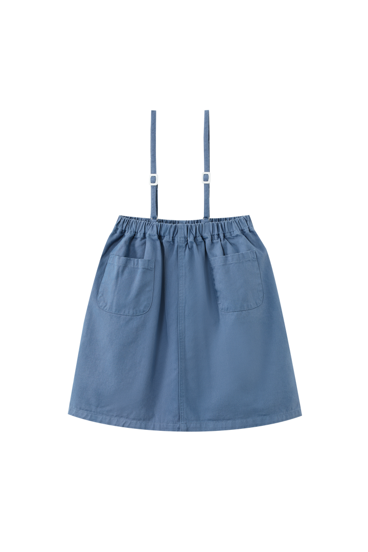 THIN STRAPPED JUMPER WITH POCKETS-BLUE