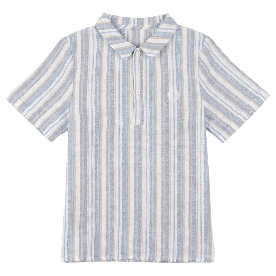 SEL FLAT COLLAR SHIRT-ICE BLUE