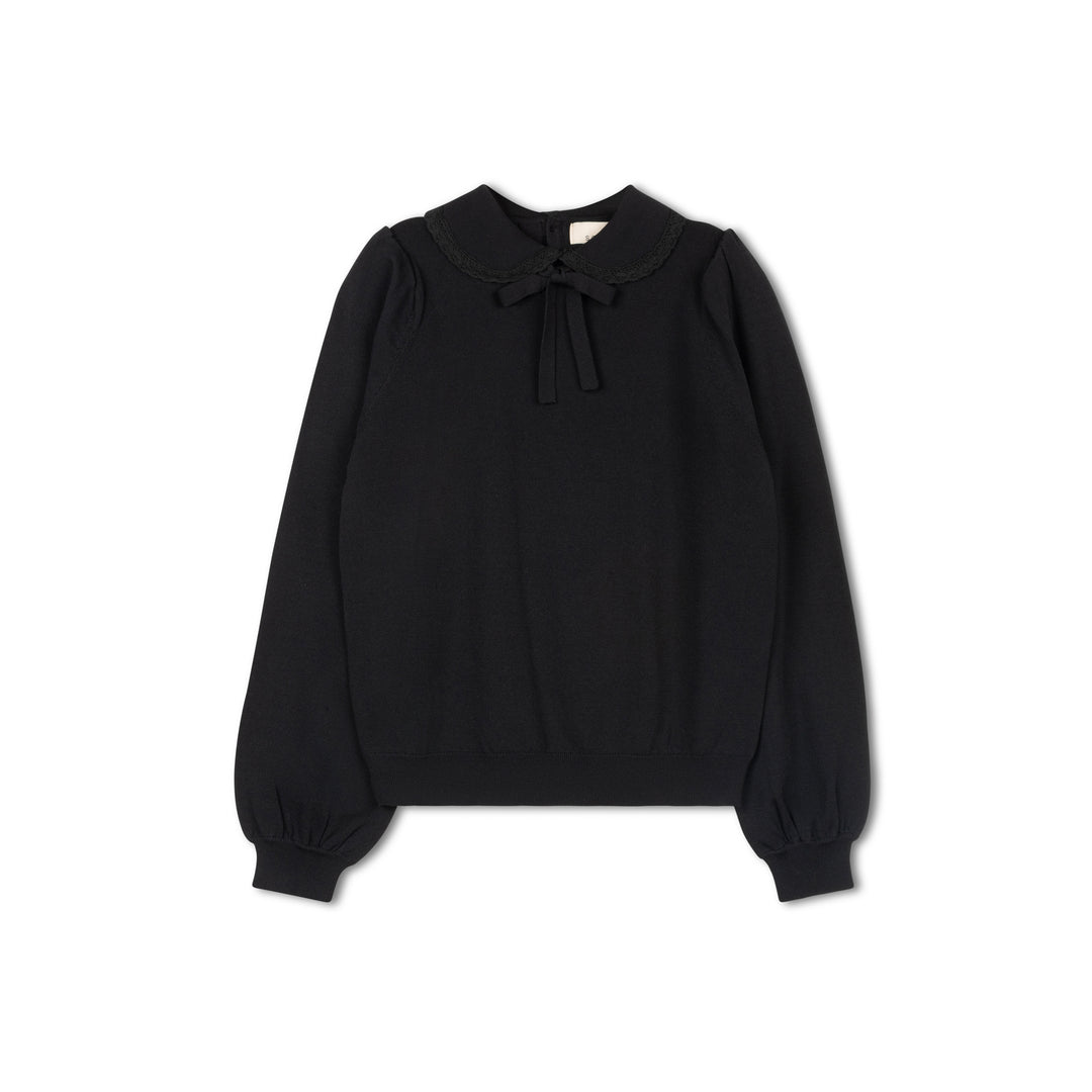 SO2017 NORA COLLAR SWEATER - BLACK