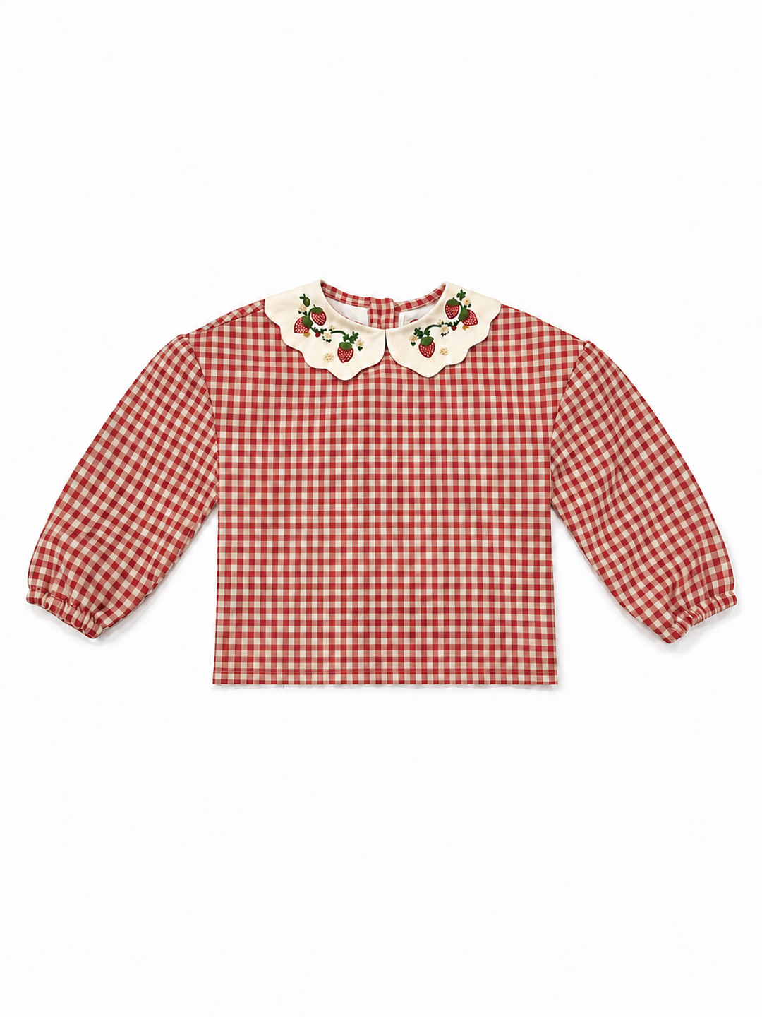 SP2604 GIRLS GINGHAM SWEATSHIRT