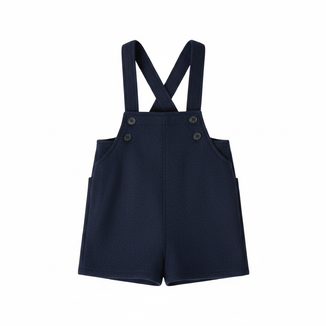 SR2511221 Navy Wool Overalls