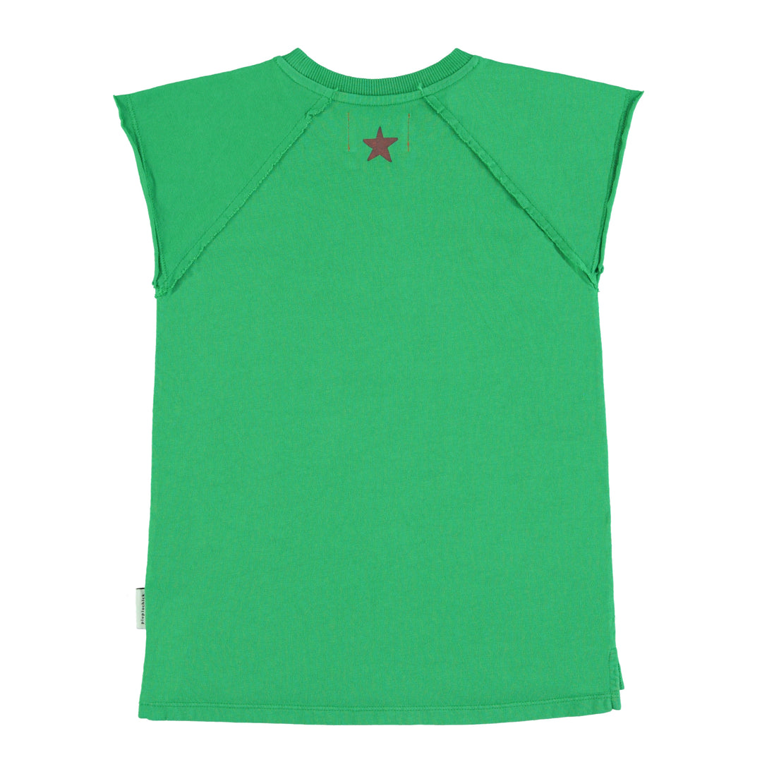 SS24.JRS2419-Green W/Hottest Summer Print Dress