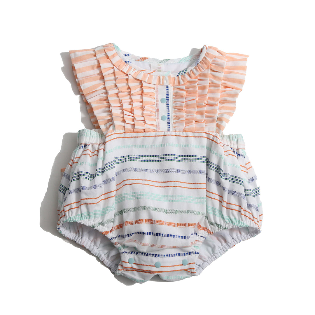 BT-OP66S-CORA RUFFLED ROMPER-Sugar Mix