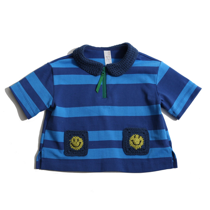 JTP62S-NIKOS SMILEY POCKET POLO-Aegean Mix