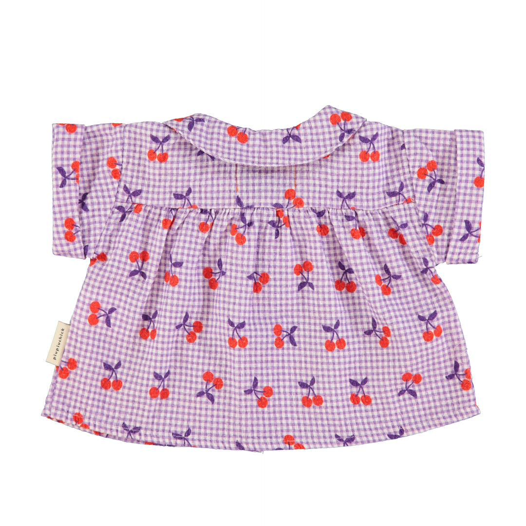 SS25.BM2502A-purple / white checkered w/  cherries