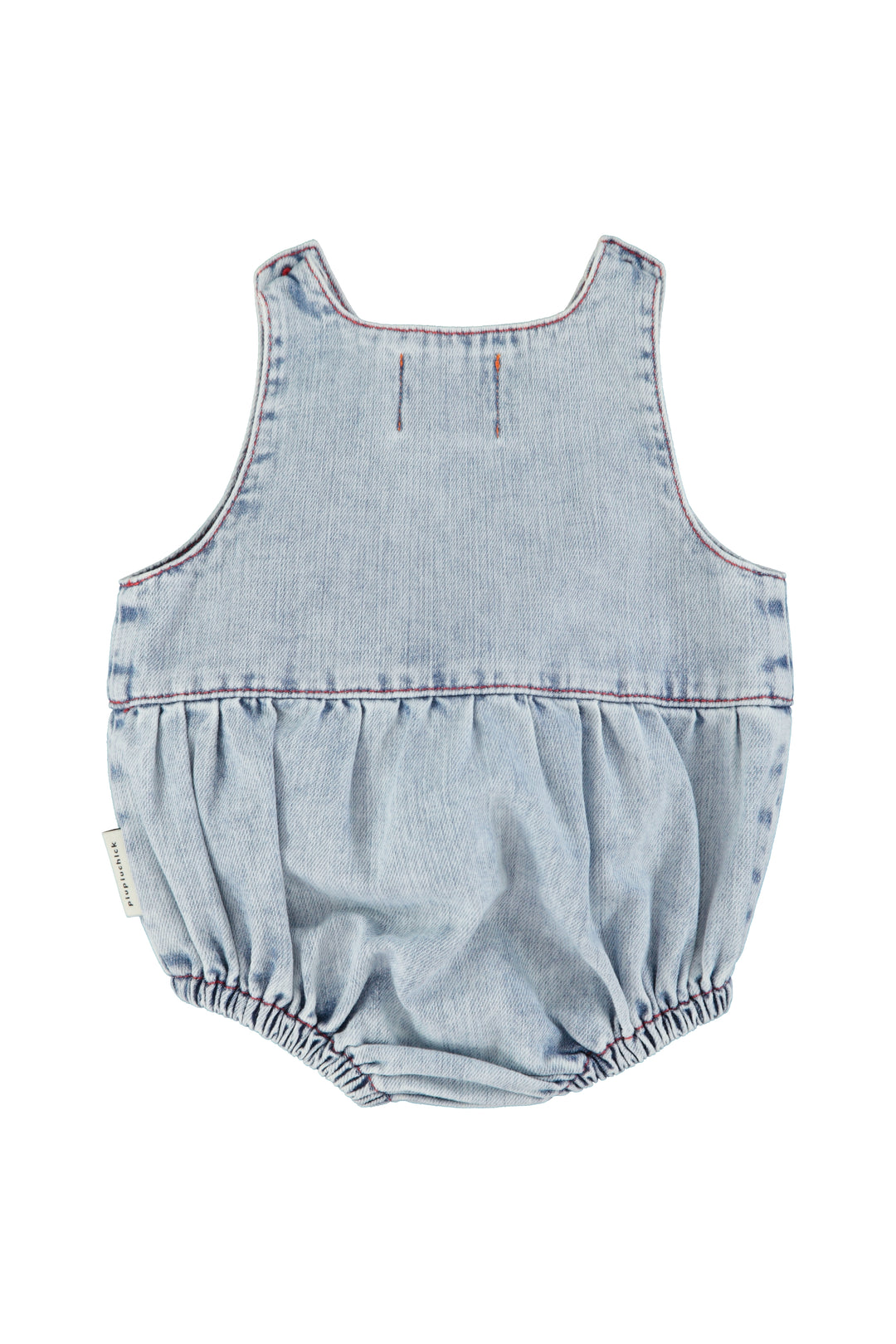 SS26.BB2602-SLEEVELESS BABY ROMPER - BLUE LIGHT DENIM