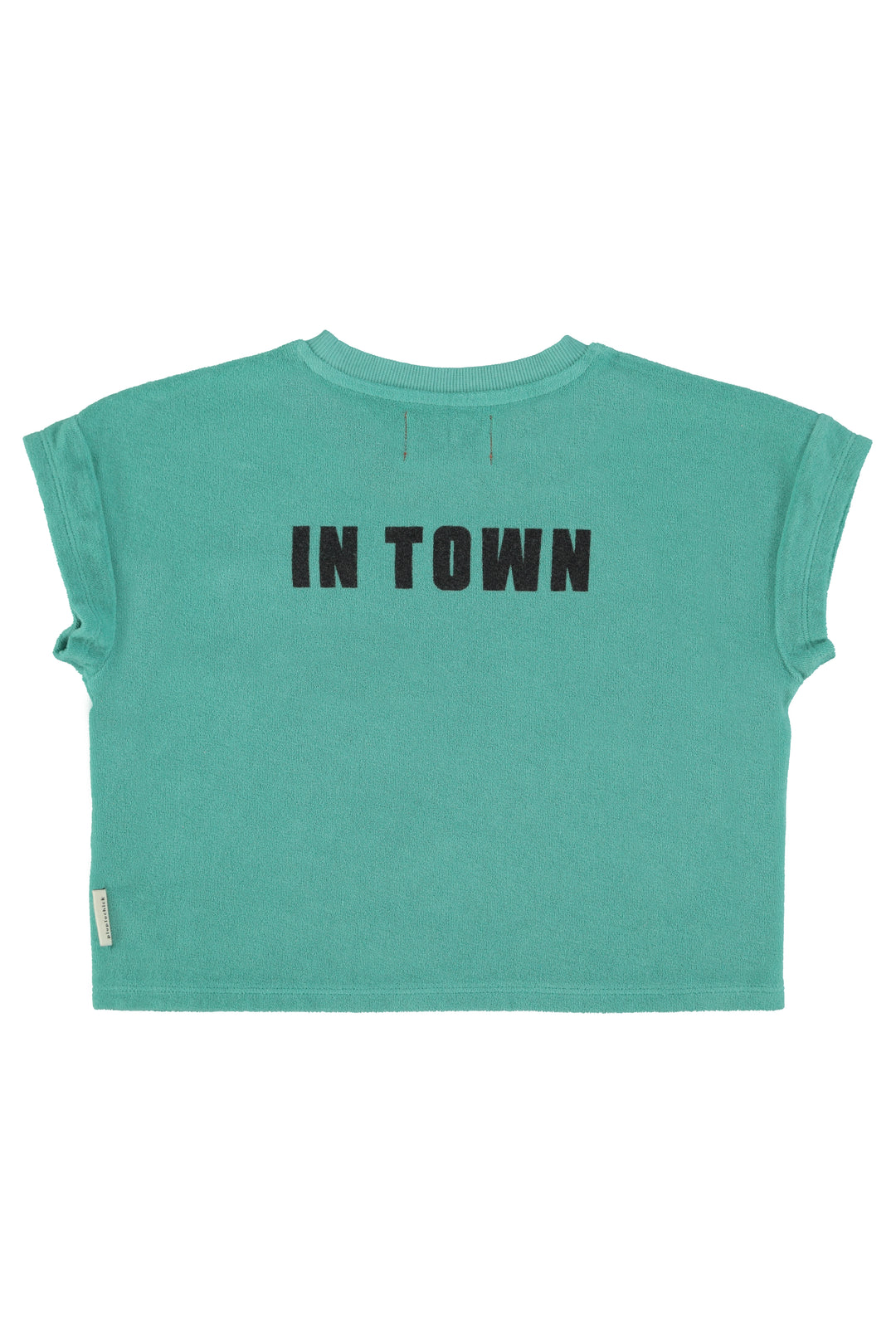 SS26.JRS2616-T'SHIRT - TURQUOISE W/ "BEST FRIEND" PRINT