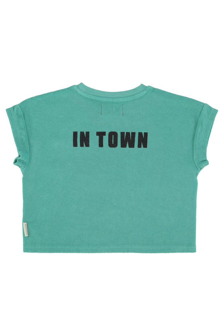 SS26.JRS2616-T'SHIRT - TURQUOISE W/ "BEST FRIEND" PRINT
