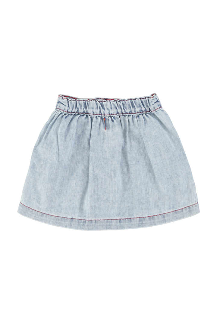 SS26.MN2616-SHORT SKIRT - BLUE LIGHT DENIM